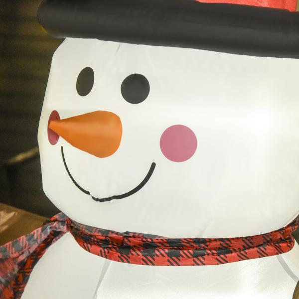 Bonhomme de neige gonflable de Noël 100cm x 80cm x 182cm