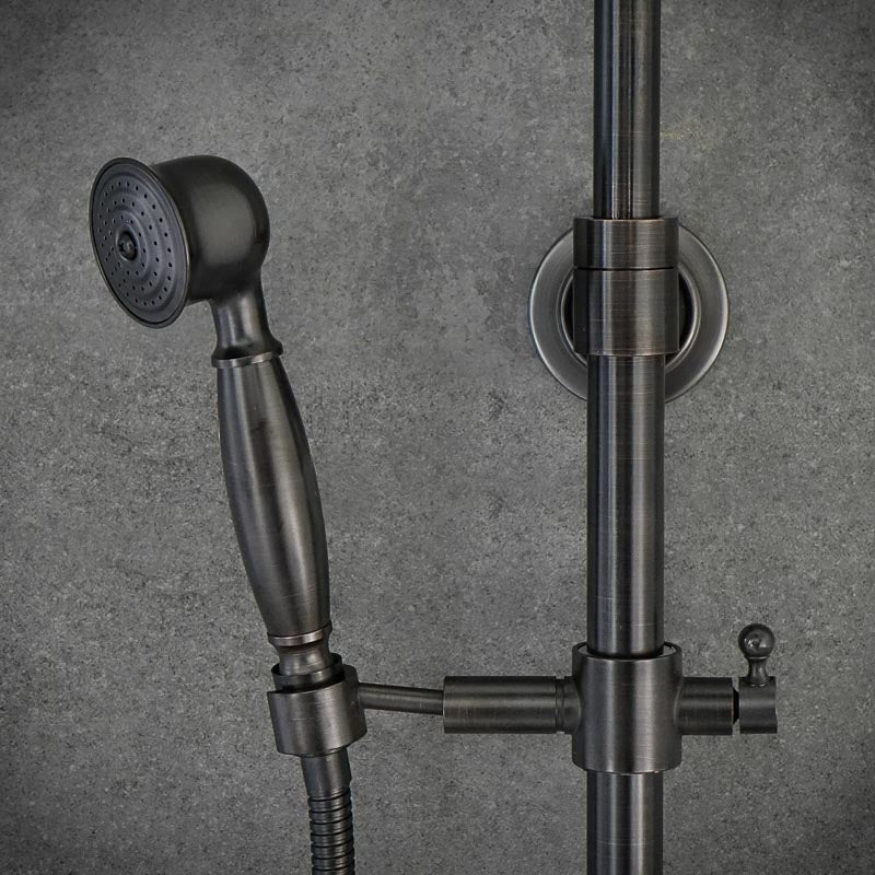 Duschhahn Brausebatterie YORK Schwarz - Palo24