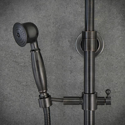 Duschhahn Brausebatterie YORK Schwarz - Palo24