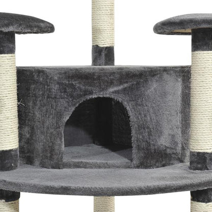 Pawhut Tiragraffi Sisal Cave 60 x 60 x 200 cm