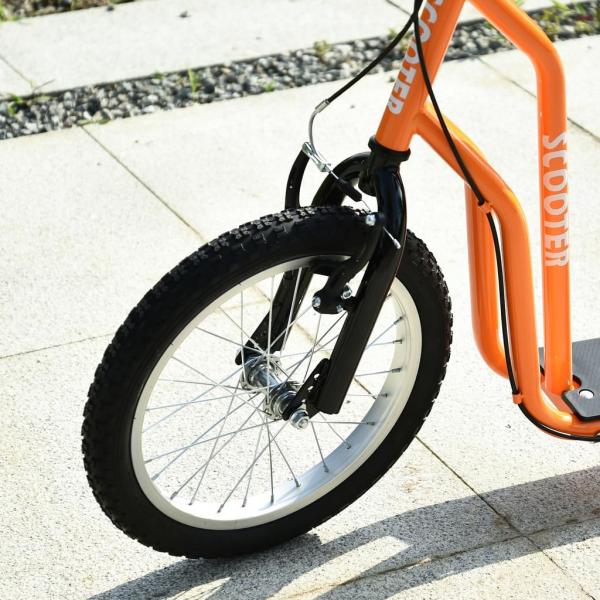 Tretroller Scooter Cityroller Kinder Mädchenroller verstellbar Aluminium Oange