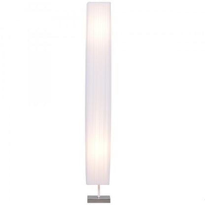 Stehlampe Wohnzimmer E27 Edelstahl 120cm Weiss