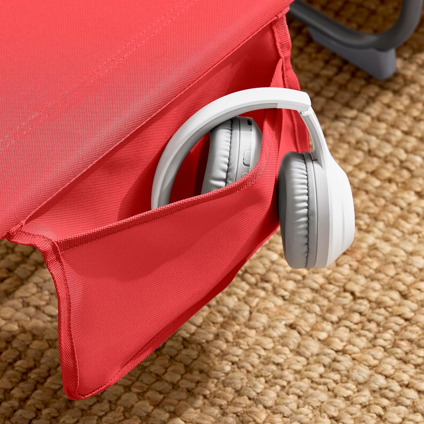 Strandliege | Gartenliege | Sonnenliege klappbar | Rot | OGS35-R