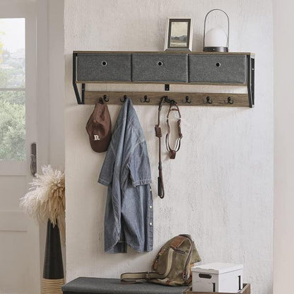 Wandgarderobe | Hängeregal | Flurgarderobe Vintage