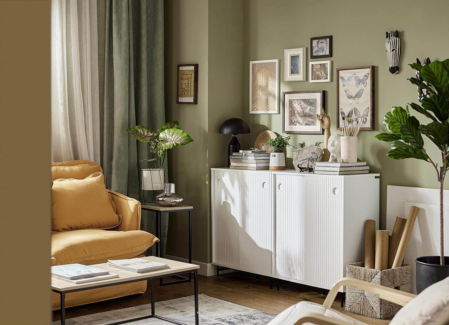 Schuhschrank | Sideboard | Flurschrank | Kommode | Küchenschrank | Weiss - Palo24