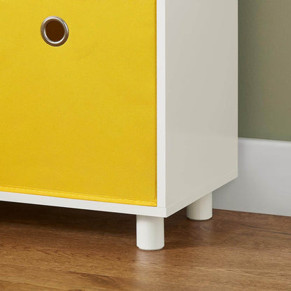 Kinderregal mit Boxen | Bücherregal | Spielzeugregal | Weiss KMB69-W - Palo24