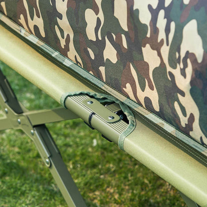 4in1-Zelt Für 2 Personen Wurfzelt Feldbett Mit Campingliege Tarnfarbe - Palo24