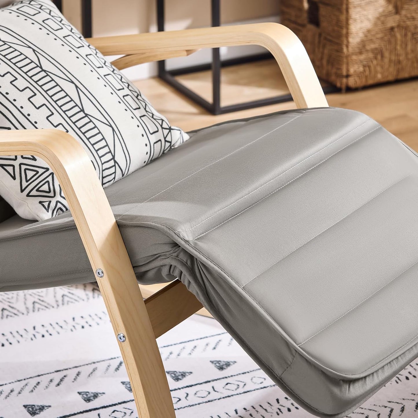 Schaukelstuhl | Stillstuhl | Schwingsessel grau | FST16-DG