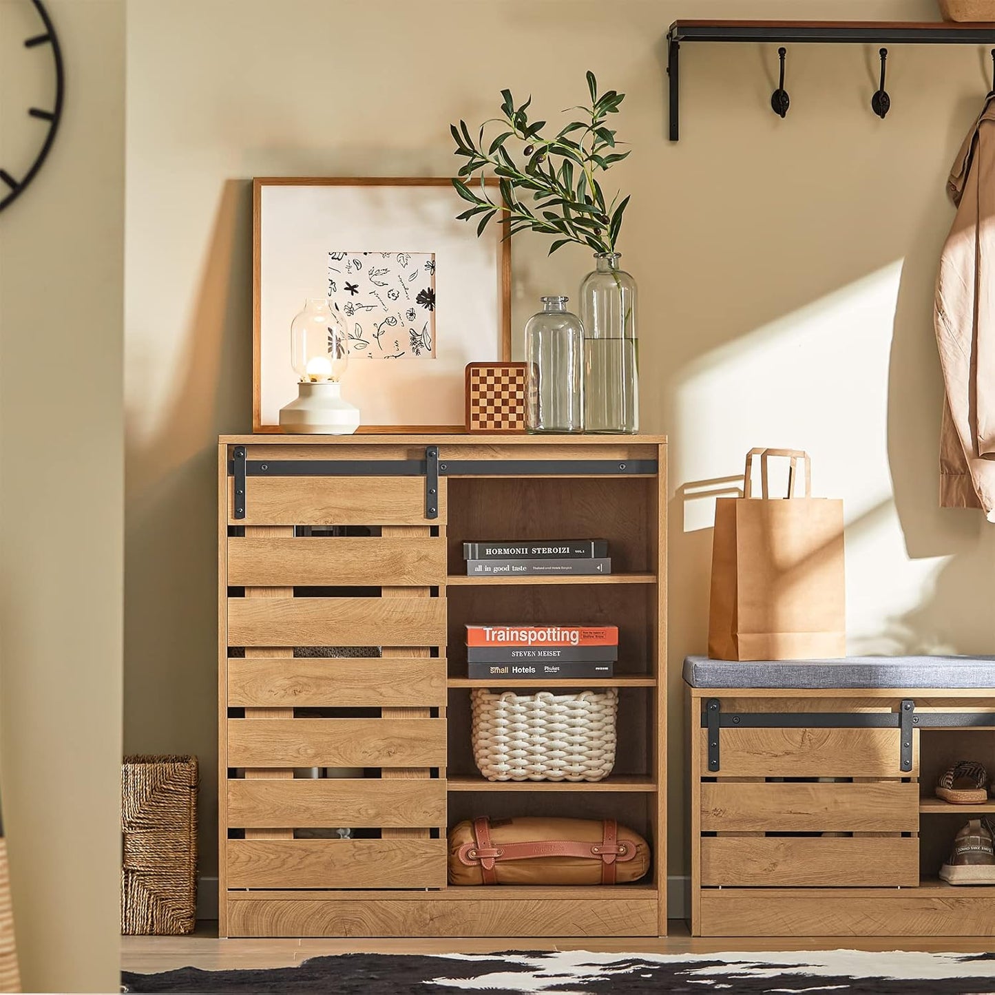 Sideboard Schiebetür | Kommode | Schuhschrank | Flurschrank | FSB65-N - Palo24