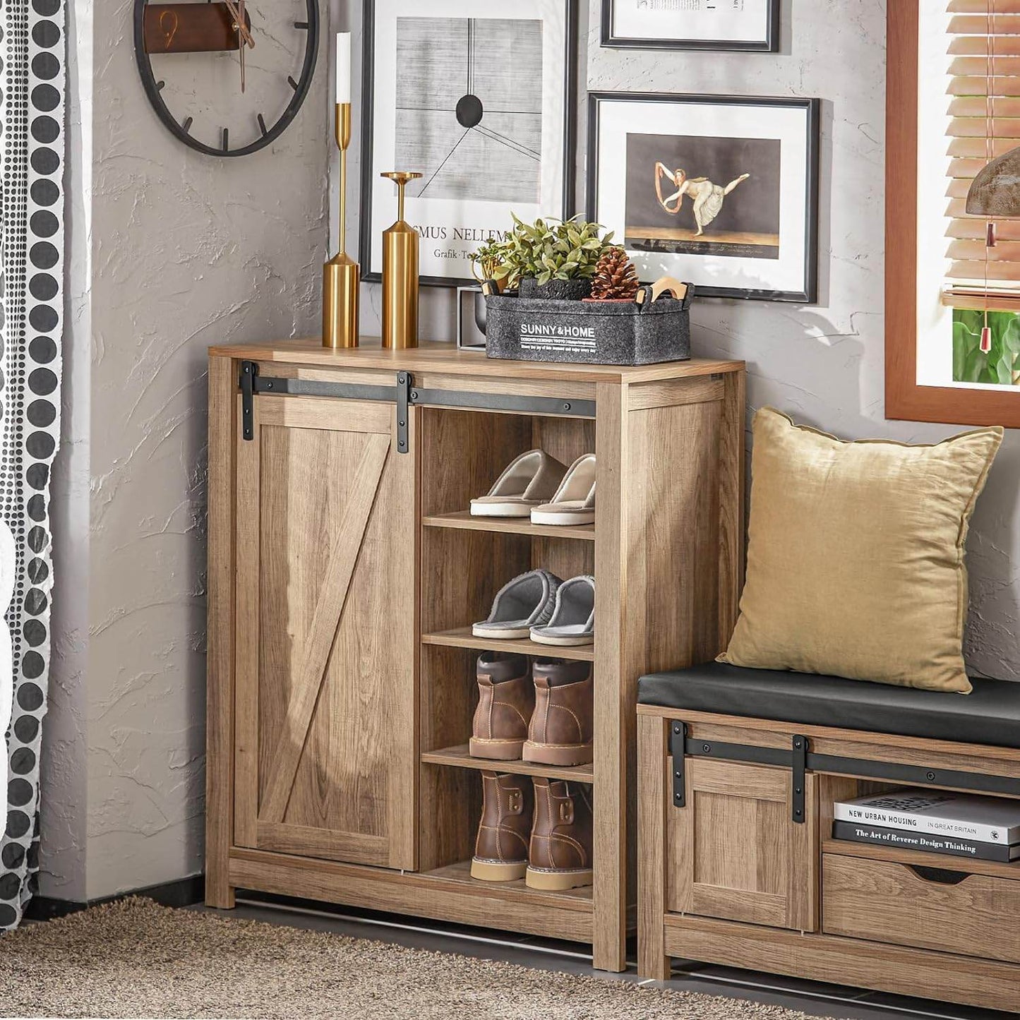 Sideboard mit Schiebetür | Kommode | Schuhschrank | Flurschrank - Palo24