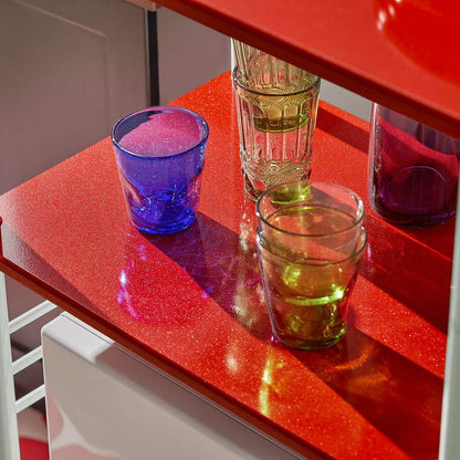 Mikrowellenschrank | Küchenschrank | Mehrzweckschrank Rot | FRG12-R - Palo24