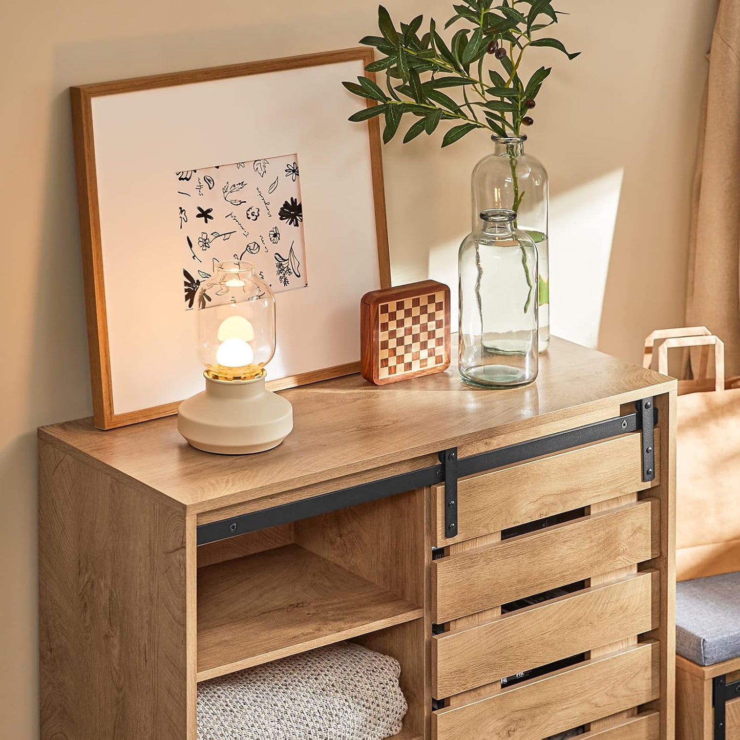 Sideboard Schiebetür | Kommode | Schuhschrank | Flurschrank | FSB65-N - Palo24