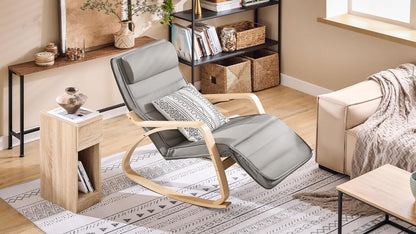 Schaukelstuhl | Stillstuhl | Schwingsessel grau | FST16-DG