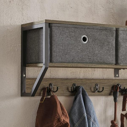 Wandgarderobe | Hängeregal | Flurgarderobe Vintage