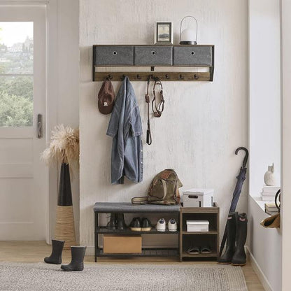 Wandgarderobe | Hängeregal | Flurgarderobe Vintage