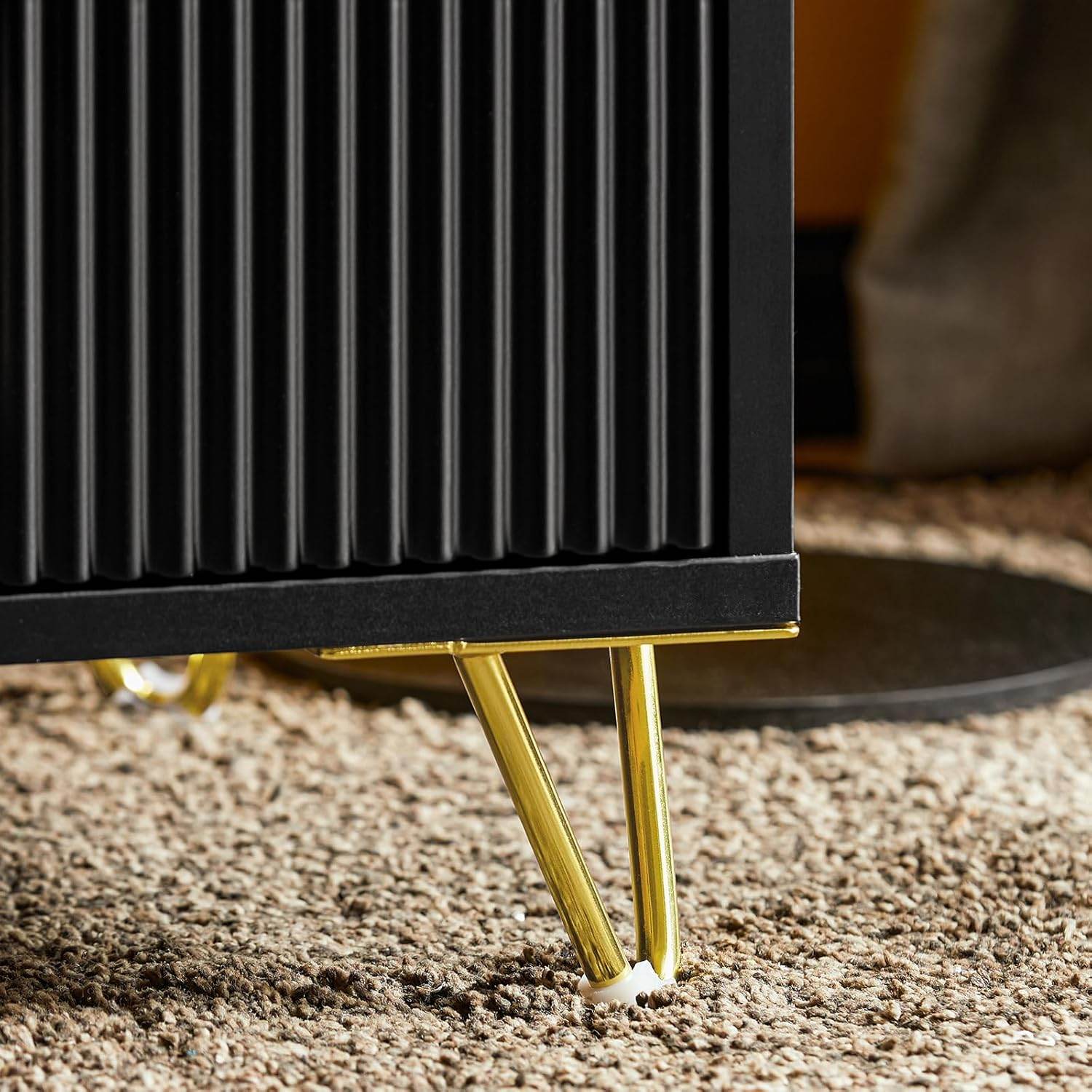 Nachttisch mit 2 Schubladen | Sofatisch | Beistelltisch | Schwarz - Palo24