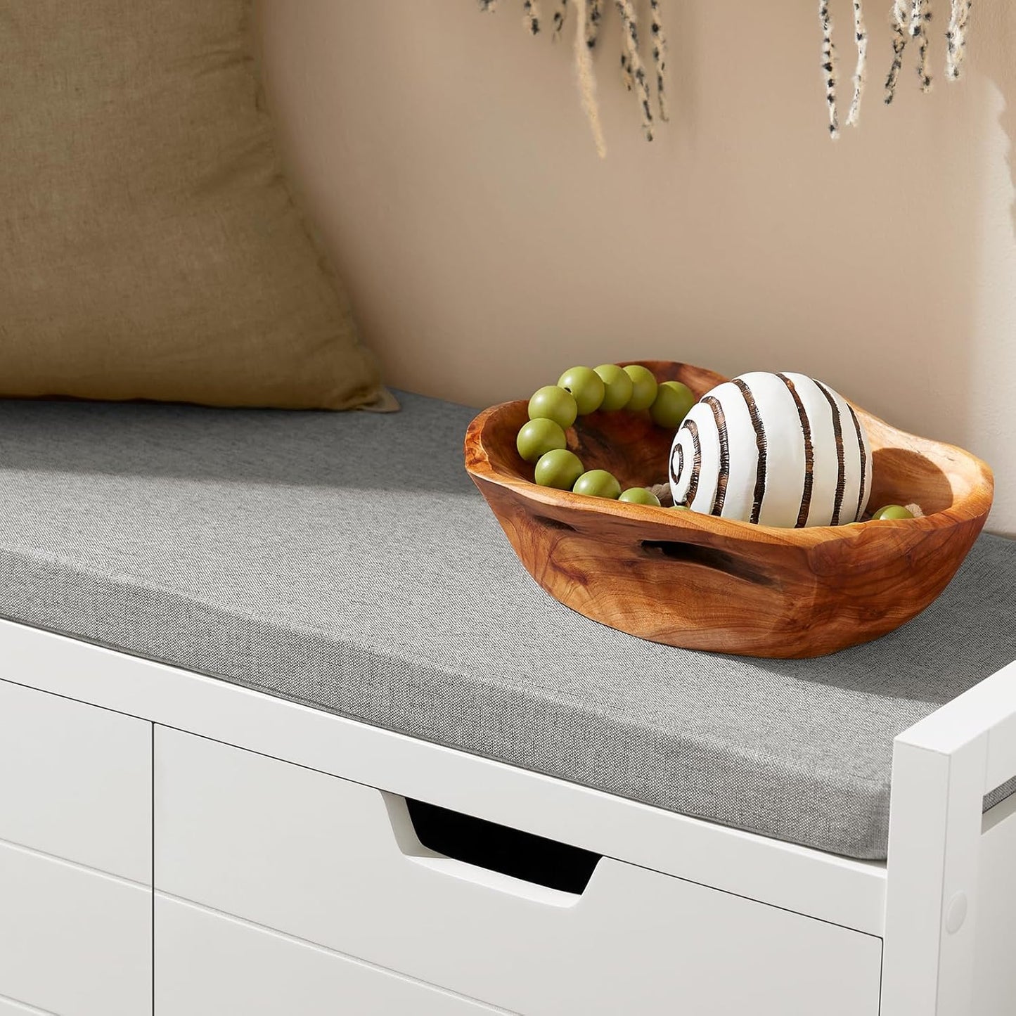 Sitzkommode | Sitzbank mit Sitzfläche | Schuhtruhe | Weiss FSR63-W