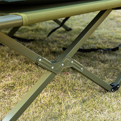 4in1-Zelt Für 2 Personen Wurfzelt Feldbett Mit Campingliege Grün - Palo24