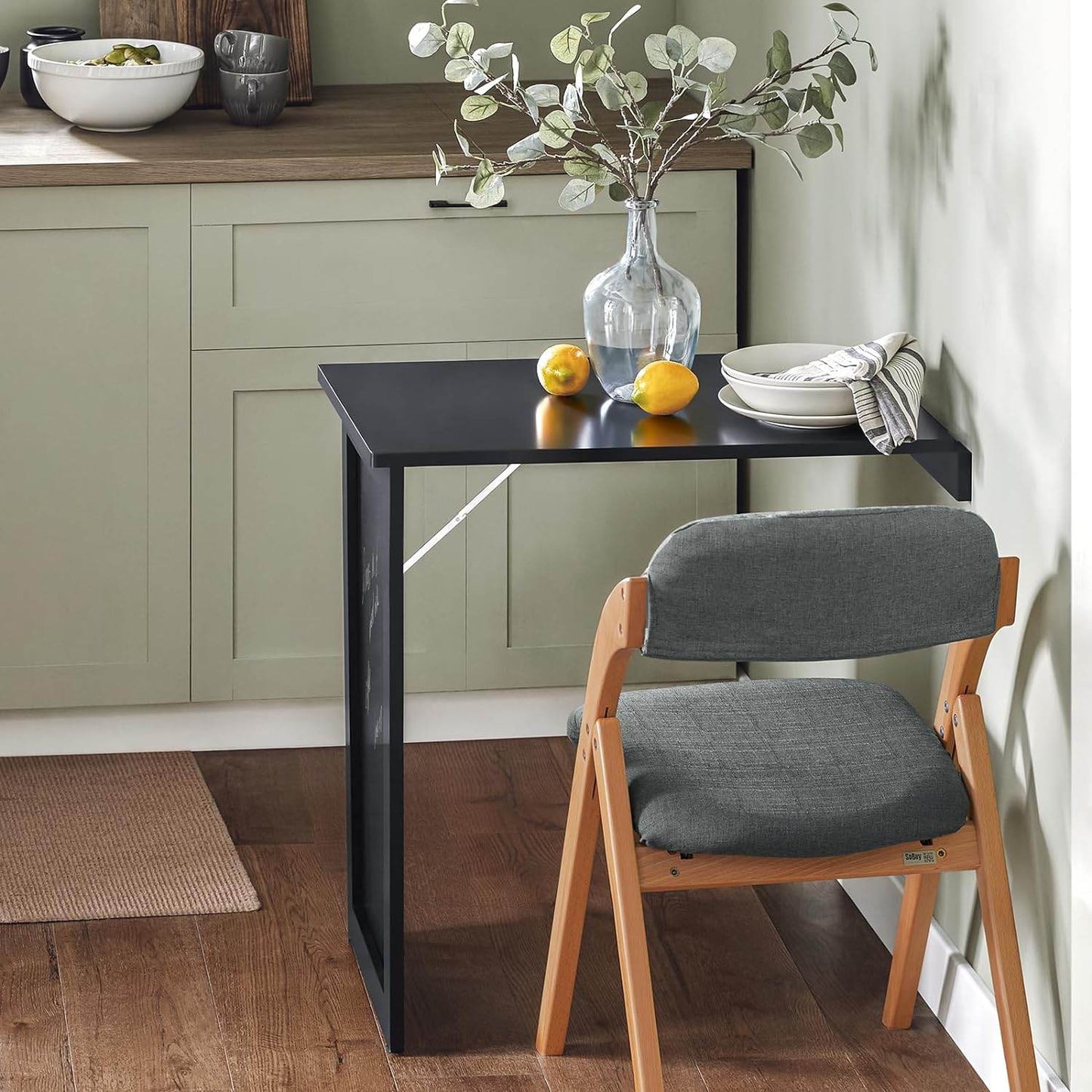 Wandtisch mit Tafel | Klapptisch | Esstisch | Memoboard | Hellgrau | FWT20-SCH - Palo24