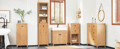 Badschrank Badkommode Flurschrank Natur BZR99-N - Palo24