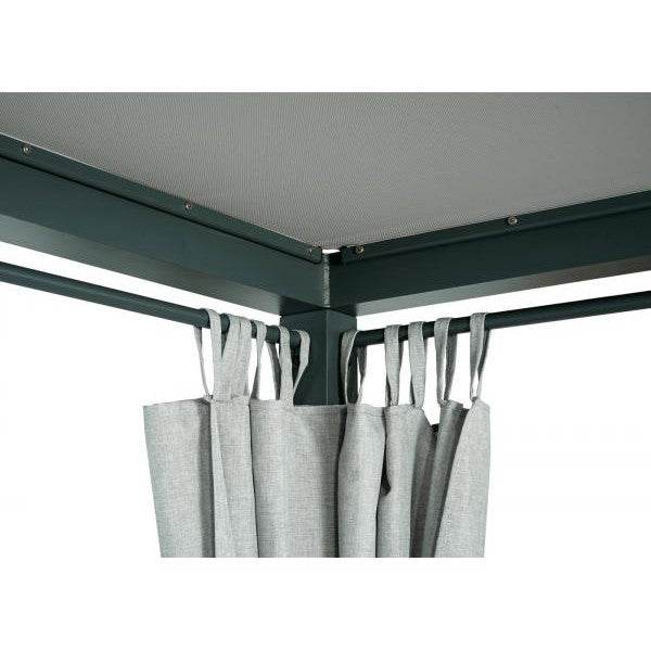 Lounge-Gartenliege XL Sonnenliege Bali-Liege Doppelliege Outdoor-Bett, 10cm-Polster aus Olefin Alu ~ grau - Palo24