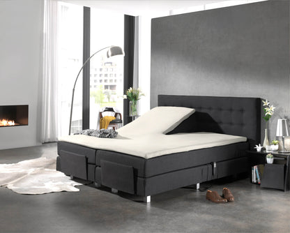 Split Topper Baumwolle Spannbettlaken Creme 160 x 210 cm - Palo24