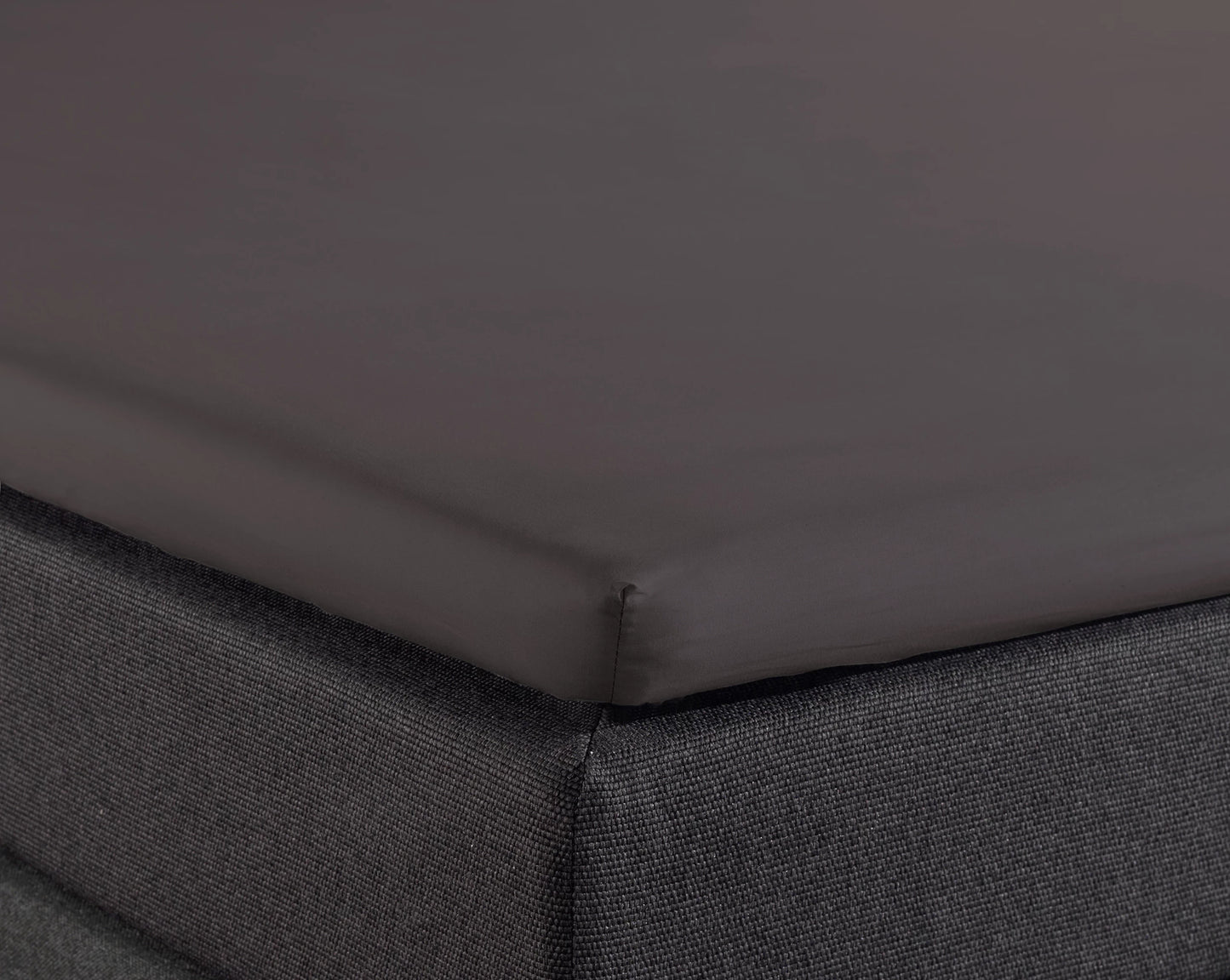 Split Topper Spannbettlaken Baumwolle Anthrazit