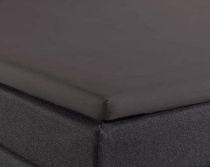 Split Topper Spannbettlaken Baumwolle Anthrazit