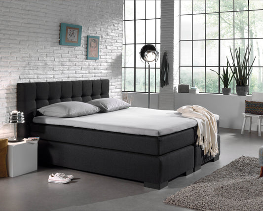 Jersey Topper Spannbettlaken Weiss 160 x 200/220 cm - Palo24