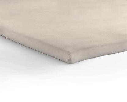 Jersey Topper Spannbettlaken Creme 190/200 x 200/220 cm - Palo24