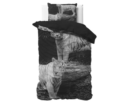 Bettbezug Tigers Grau 135 x 200/220 cm