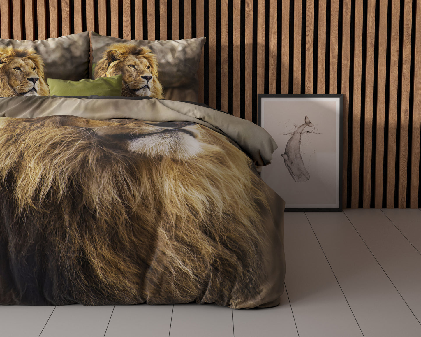 Bettbezug Lion Mind Taupe 140 x 220 cm