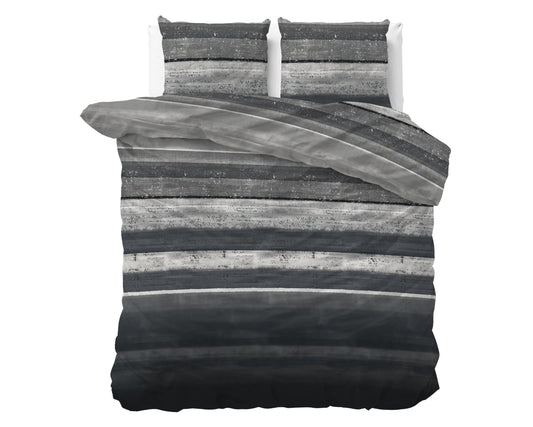 Bettbezug Flanel Marcus Grau 200 x 220 cm