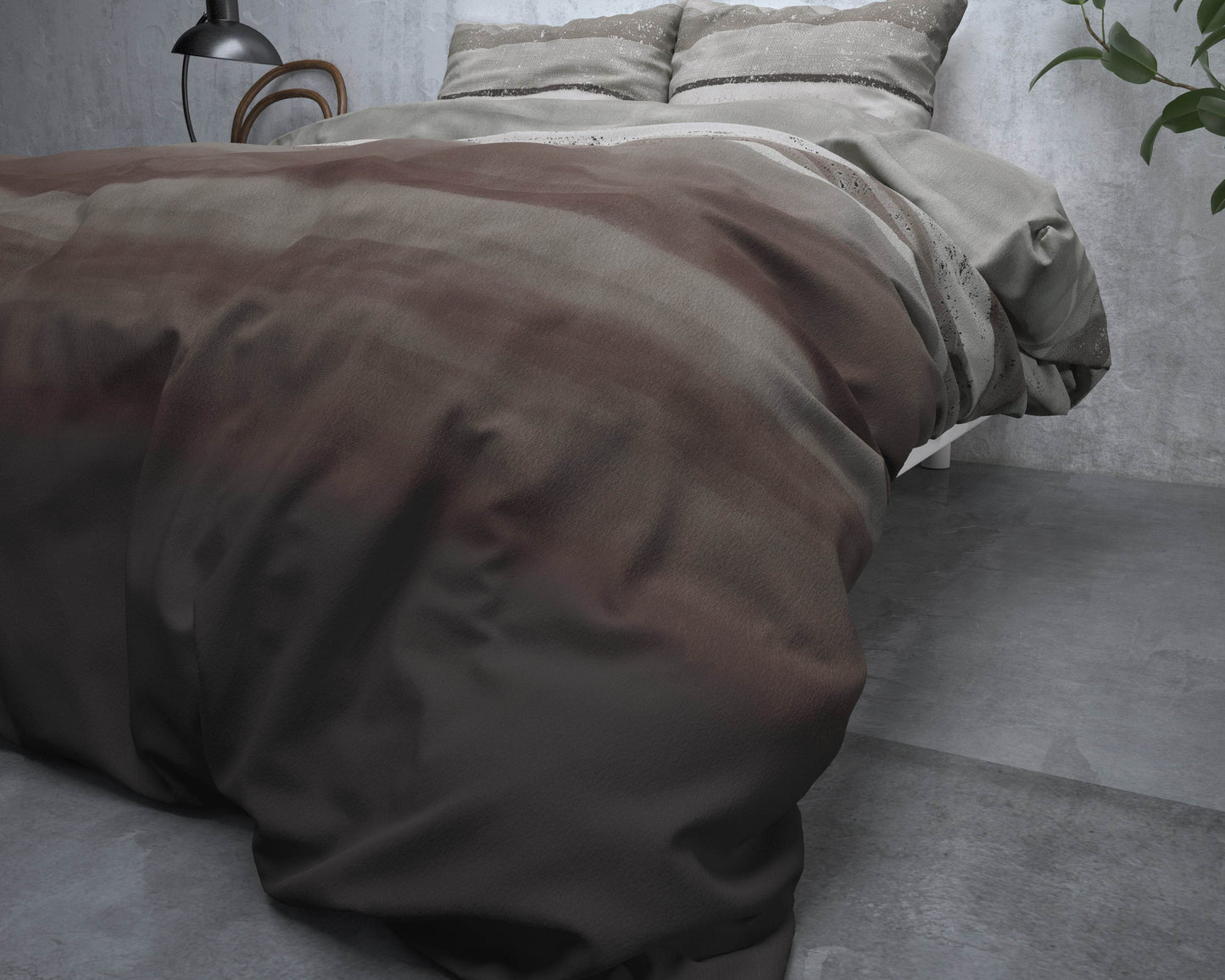 Bettbezug Flanel Marcus Taupe 240 x 220 cm - Palo24