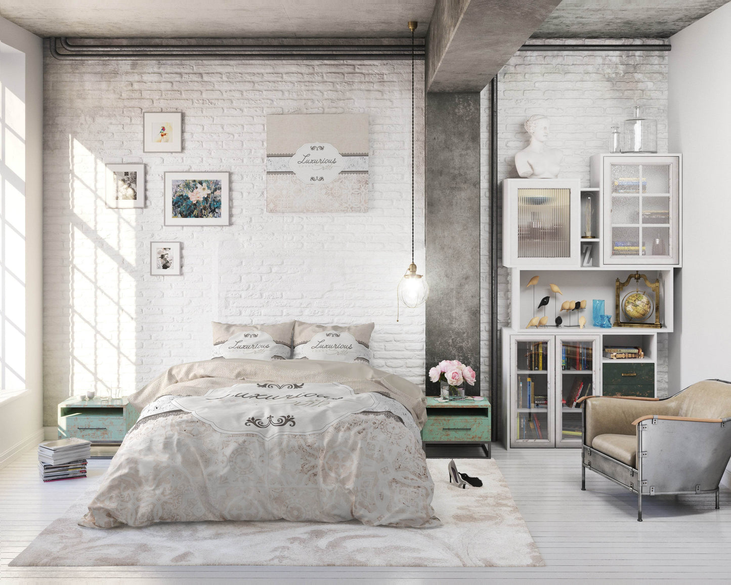 Bettbezug Suite 2 Taupe 155x200 cm - Palo24