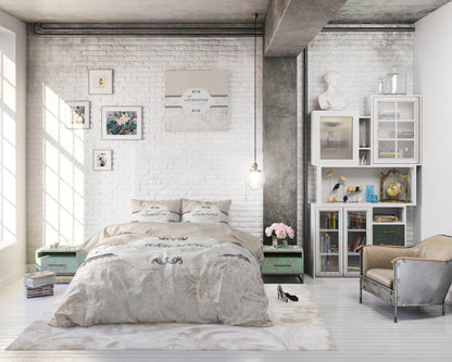 Bettbezug Suite 2 Taupe 155x200 cm - Palo24