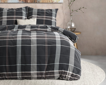 Bettbezug DH Flanel Bruce Taupe 140 x 220 cm