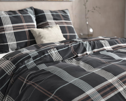 Bettbezug DH Flanel Bruce Taupe 200 x 220 cm