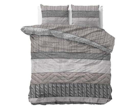 Copripiumino Flanel Elin Taupe 200 x 220 cm