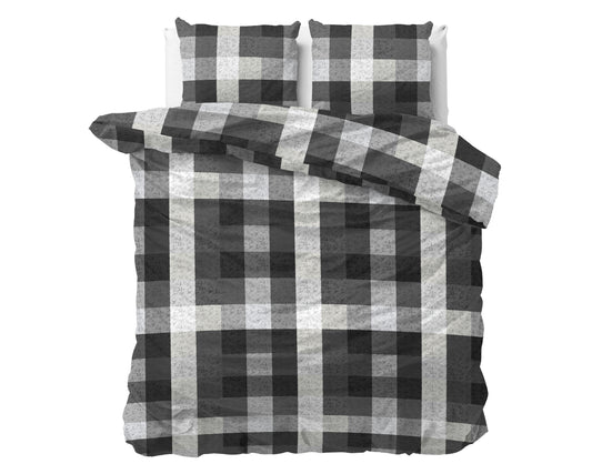 Bettbezug DH Flanel Steef Anthrazit 200 x 220 cm