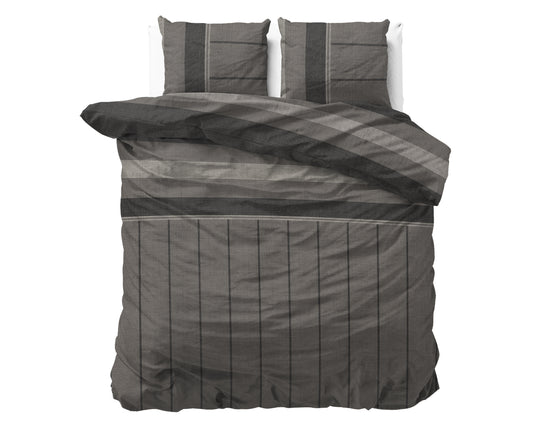 Bettbezug Flanel Kees Taupe 200 x 220 cm