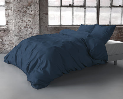 Bettbezug Satin Point Navy 240 x 220 cm