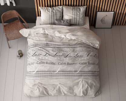 Bettbezug Residence Grau 140x220 cm - Palo24