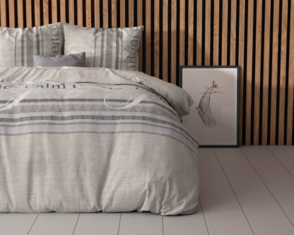 Bettbezug Residence Grau 140x220 cm - Palo24