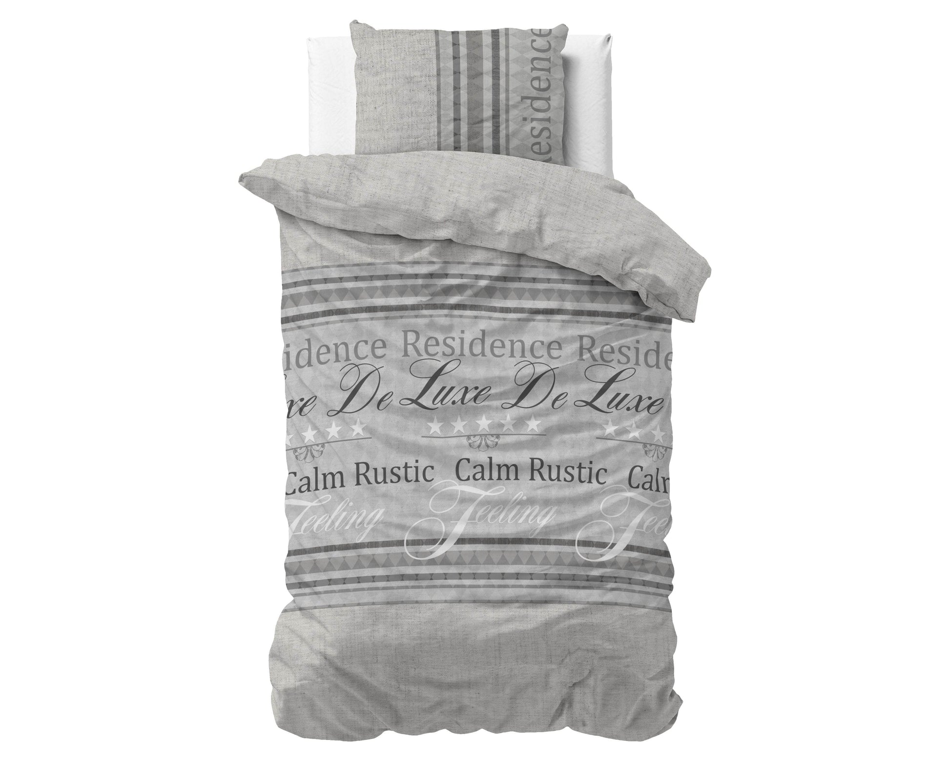 Bettbezug Residence Grau 140x220 cm - Palo24