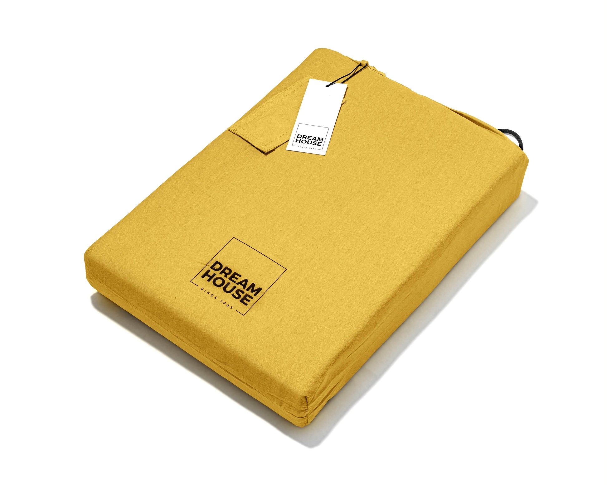 Bettbezug Stone washed Mustard 140 x 220 cm - Palo24