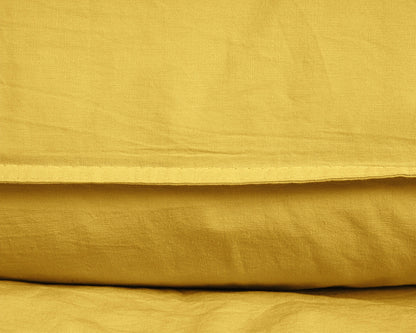 Bettbezug Stone Washed Mosterd 135 x 200 cm - Palo24