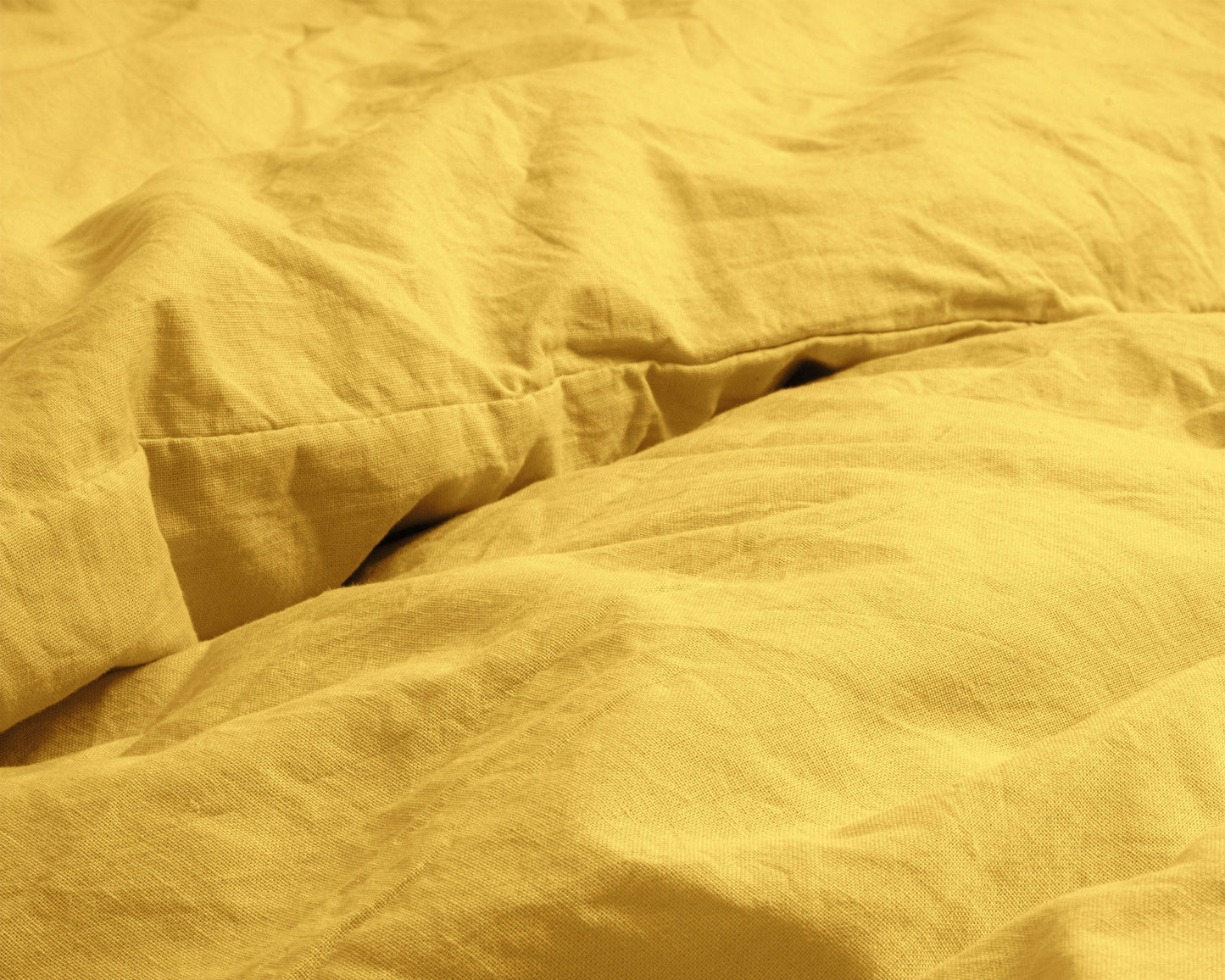 Bettbezug Stone washed Mustard 140 x 220 cm - Palo24