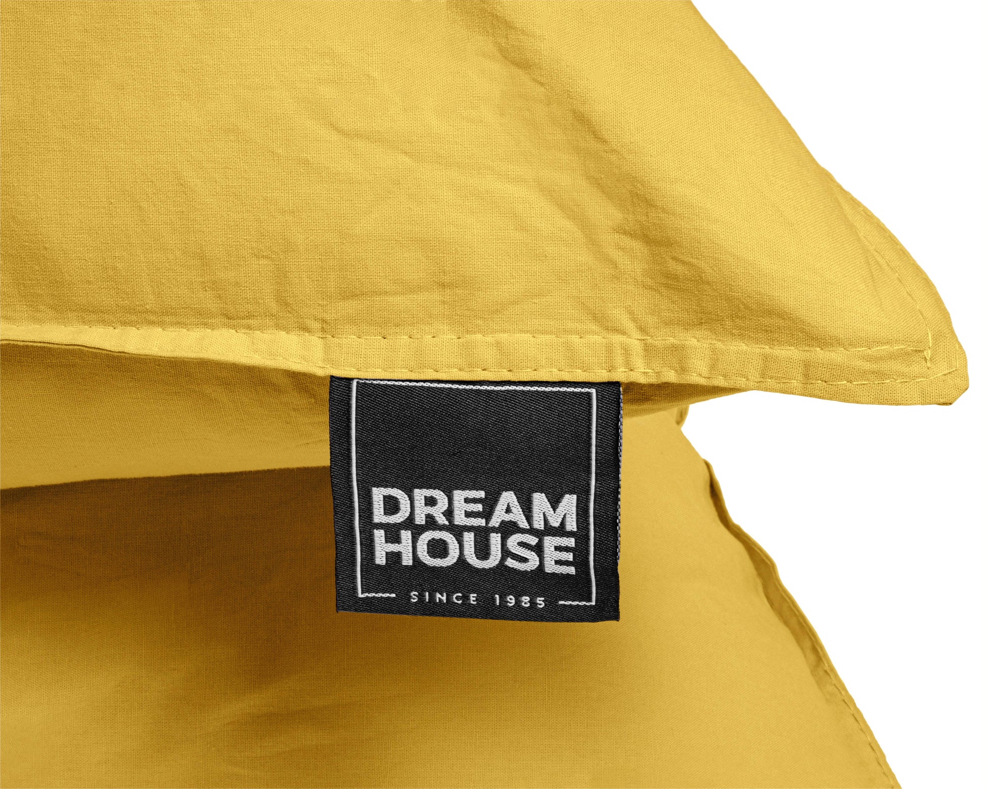 Bettbezug Stone Washed Mosterd 135 x 200 cm - Palo24