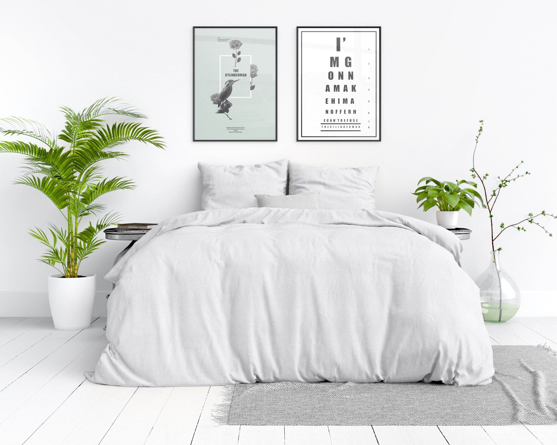 Bettbezug Stone washed White 240 x 220 cm - Palo24